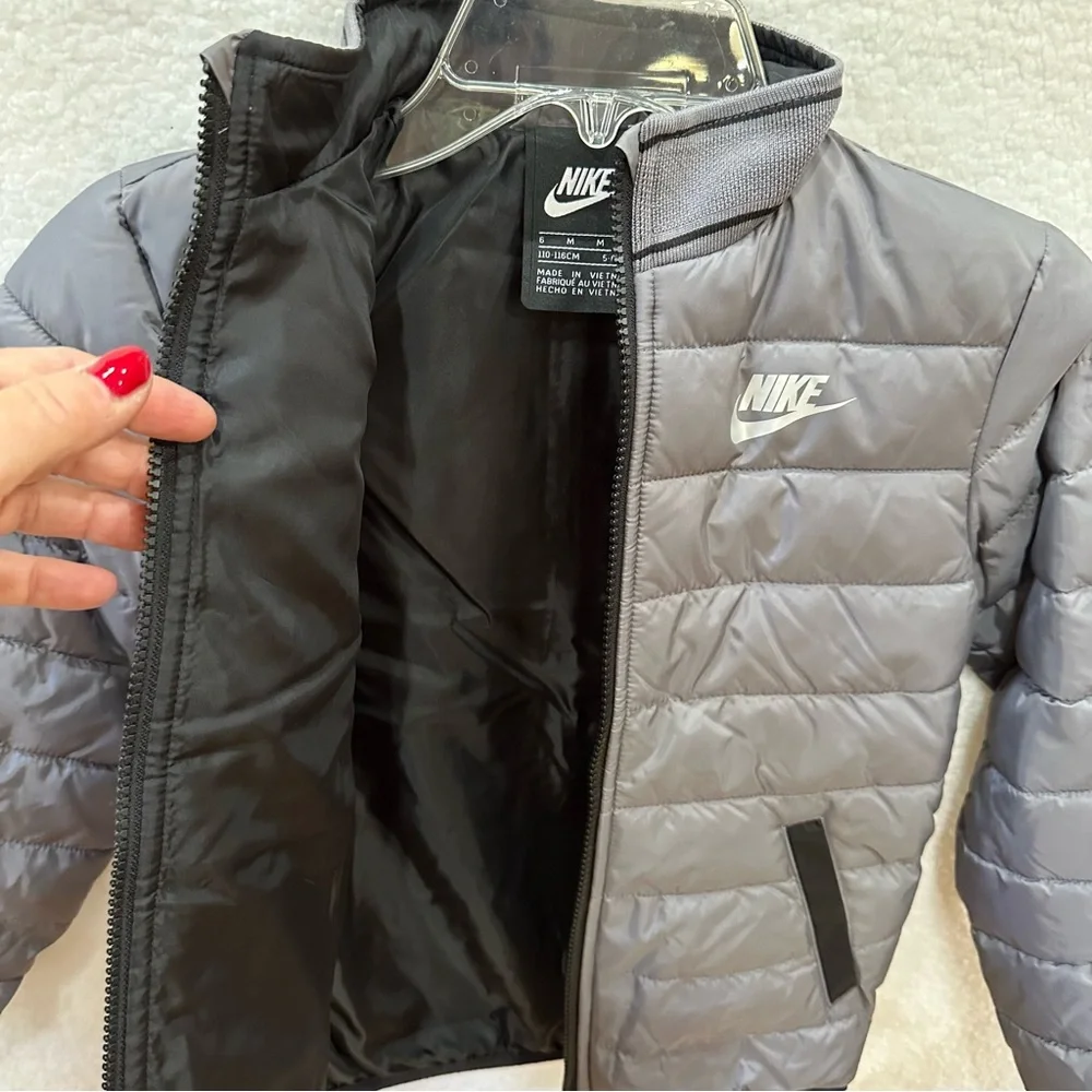 Boys Grey Nike Jacket